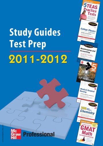 Study Guides and Test Prep 2011-2012 - McGraw-Hill Books