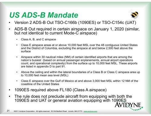 ADS-B Webinar (PDF) - Avidyne