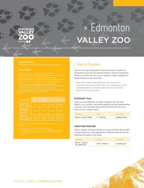 Summer in the City Program Guide 2012 - City of Edmonton