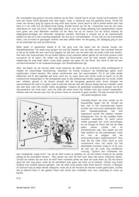 In deze Noviteit van september/oktober 2010 Verslag en ... - AV Nova