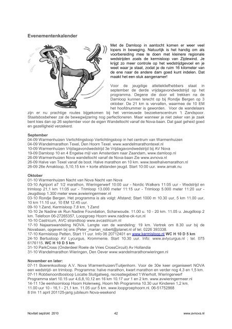 In deze Noviteit van september/oktober 2010 Verslag en ... - AV Nova
