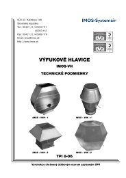 VÃƒÂFUKOVÃƒÂ‰ HLAVICE - IMOS-Systemair sro