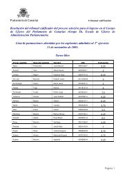 Ujieres - Notas del tercer ejercicio - Turno libre - Parlamento de ...