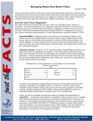 Managing Waste Paint Booth Filters - Port Compliance.org