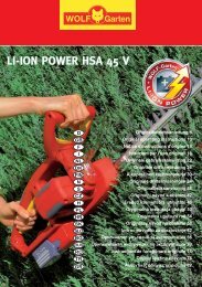 li-ion power hsa 45 v li-ion power hsa 45 v - WOLF-Garten