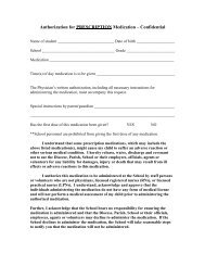 prescription medication permission form - Our Lady of the Angels
