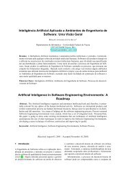 InteligÃªncia Artificial Aplicada a Ambientes de Engenharia de Software