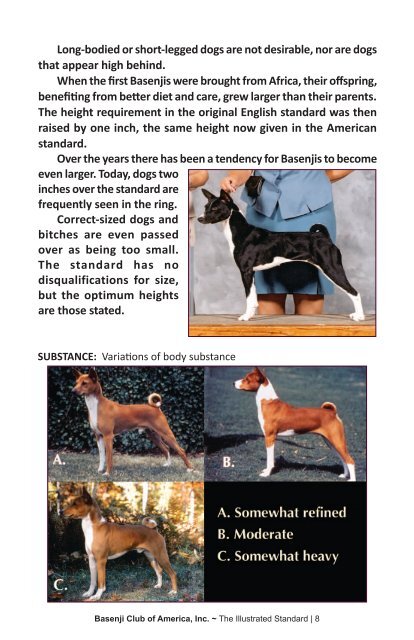 Illustrated Standard - the Basenji Club of America