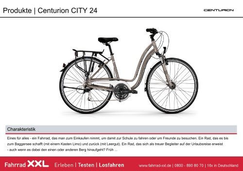 Produkte | Centurion CITY 24 - Fahrrad-XXL