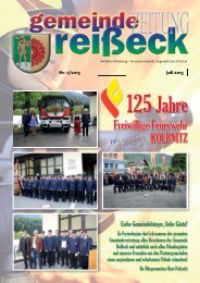 Gemeindezeitung 1/2013 - Gemeinde ReiÃeck