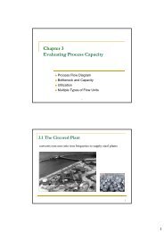 Chapter 3 E l i P C i Evaluating Process Capacity