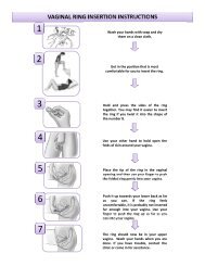 VAGINAL RING INSERTION INSTRUCTIONS