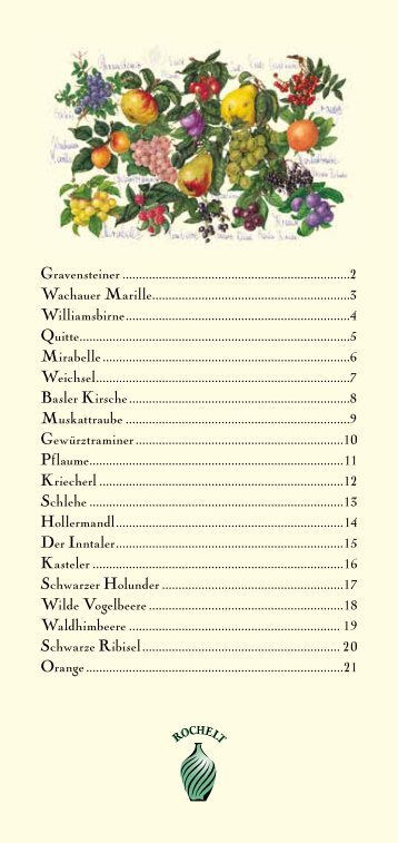 Rochelt SortenblÃ¤tter Ãbersicht (PDF)