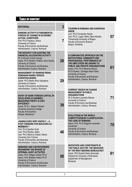 The Young Economists Journal - Centru E-learning de Instruire al ...