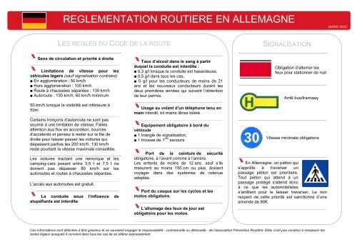 Allemagne 12 - Association Prévention Routière