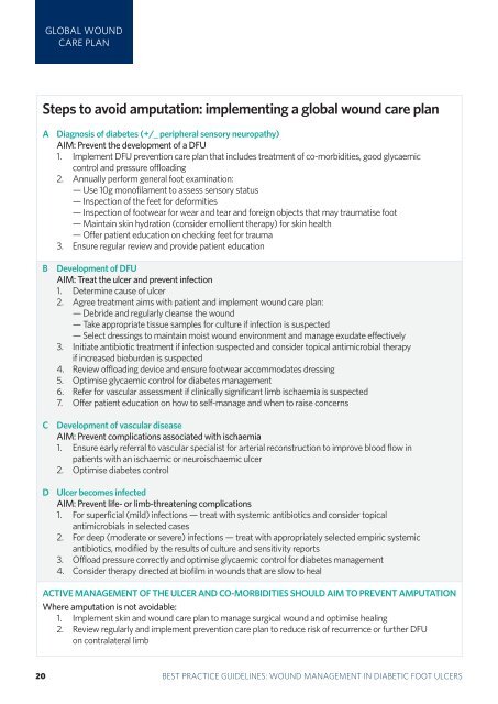 best practice guidelines: wound management in diabetic foot ulcers