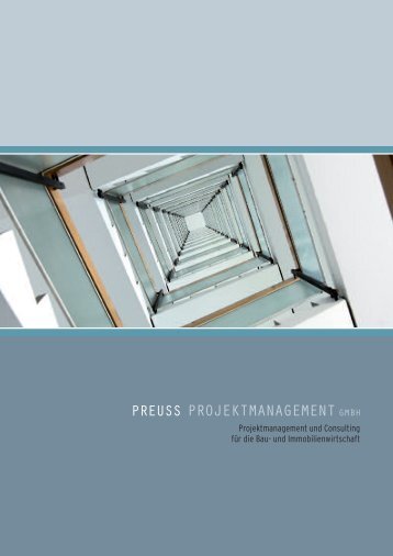 Preuss Projektmanagement Imagebroschüre 2009