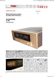 HIGH FIDELITY – Accuphase A-30 - Eter Audio