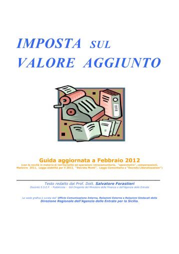 Guida Iva Febbraio 2012 - Direzione regionale Sicilia - Agenzia ...