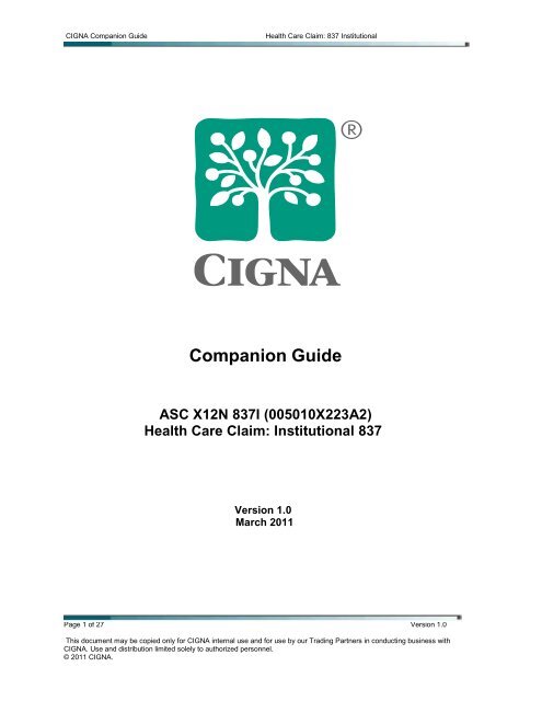 Companion Guide ASC X12N 837I (005010X223A2) - Post-n-Track