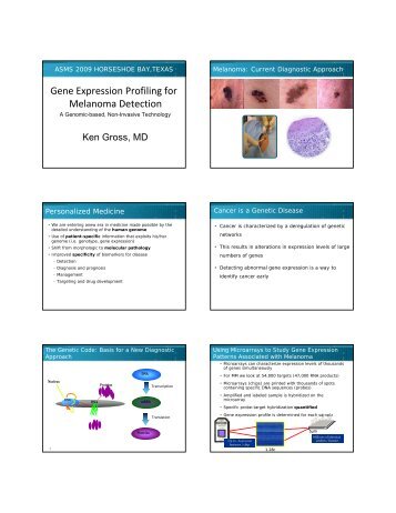 Gene Expression Profiling for Melanoma Detection