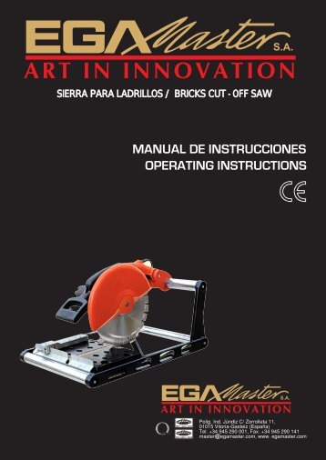 SIERRA PARA LADRILLOS / BRICKS CUT - OFF SAW - Ega Master