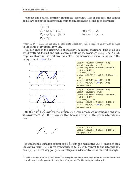 PSTricks pst-bezier