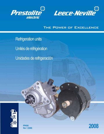 refrigeration application guide alternators