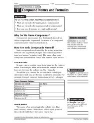 3 Compound Names and Formulas