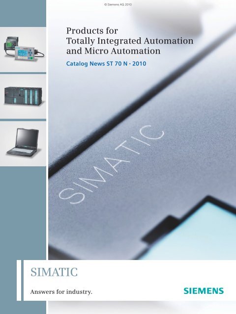 Products for Totally Integrated Automation and Micro ... - Siemens