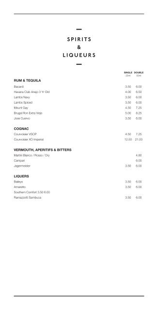 DRINKS MENU OUR WINE - London City Airport