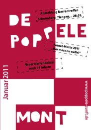 Januar 2011 - Poppele-Zunft Singen 1860 eV