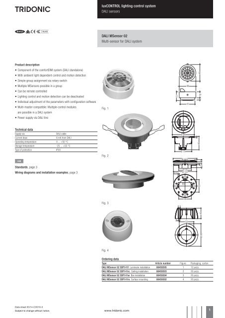 DALI MSensor 02 - Tridonic