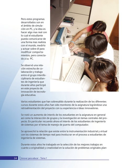 Innovar para educar Tomo 1.pdf - Universidad del Norte