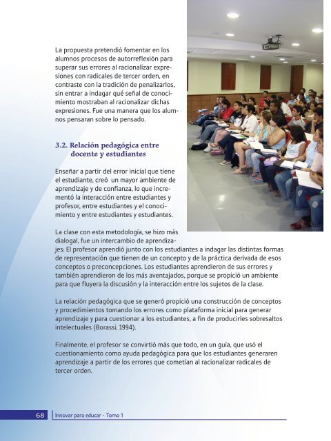 Innovar para educar Tomo 1.pdf - Universidad del Norte