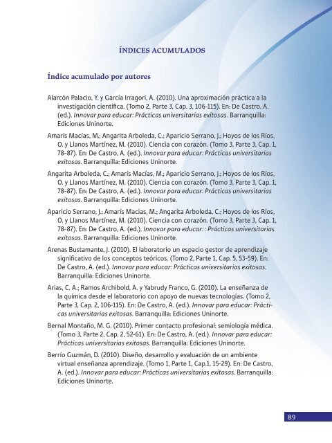 Innovar para educar Tomo 1.pdf - Universidad del Norte