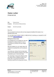 Sales Letter - IMO