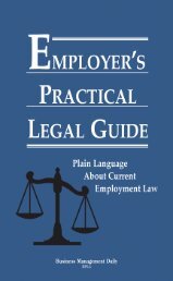 EMPLOyER'S PRACTICAL LEGAL GUIDE Plain Language About ...