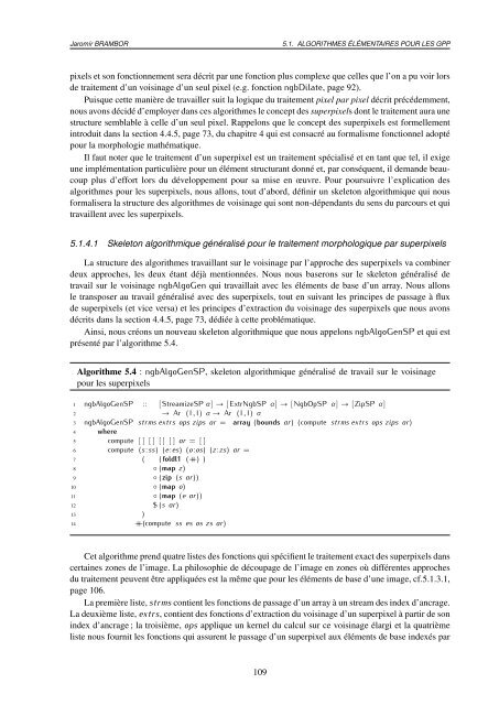 Algorithmes de la morphologie mathématique pour - Pastel - HAL