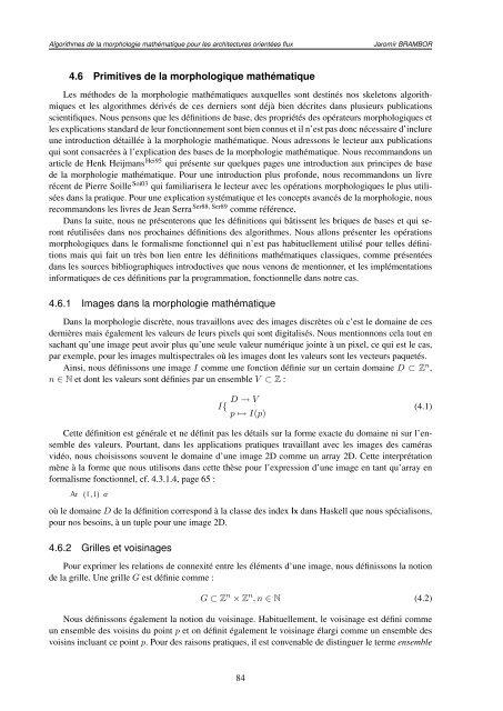 Algorithmes de la morphologie mathématique pour - Pastel - HAL