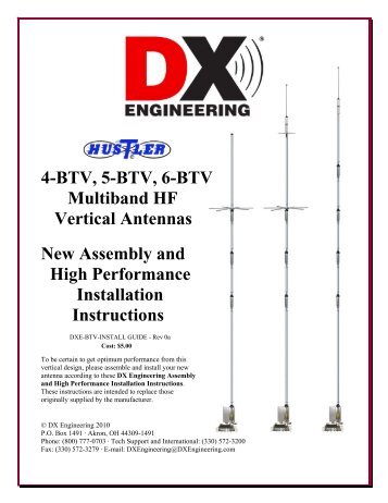 4-BTV, 5-BTV, 6-BTV Multiband HF - K6RF Home of the Porta Base ...