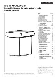 WPL 13, WPL 18, WPL 23 KompaktnÃ tepelnÃ Ãerpadlo vzduch ...