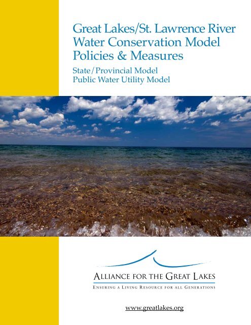 Water Conservation Model Policies & Measures, recommendations ...