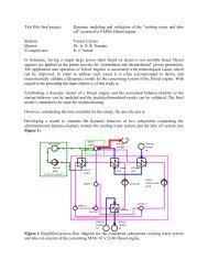 “cooling water and lube oil” system of a 9 MWe Diesel engine