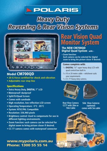 Know the whereabouts of your fleet at any time - Polaris Rear Vision ...