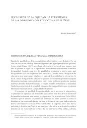 la persistencia de las desigualdades educativas en el perú