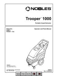 Trooper 1000 (Nobles Carpet Extractor) - AbeJan Online Catalog