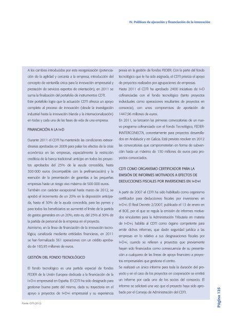 Tecnología e Innovación en España (Informe COTEC 2012)