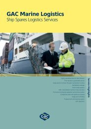 Ship Spares Logistics - GAC