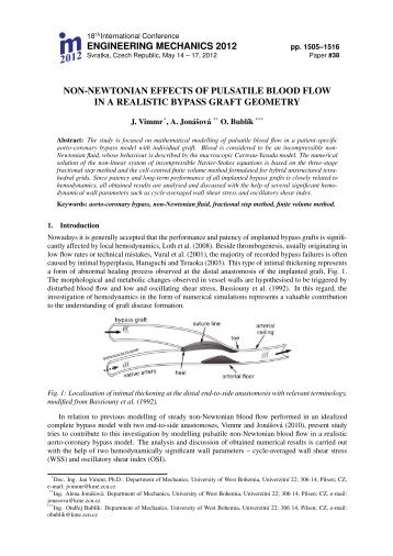 non-newtonian effects of pulsatile blood flow in a realistic bypass ...